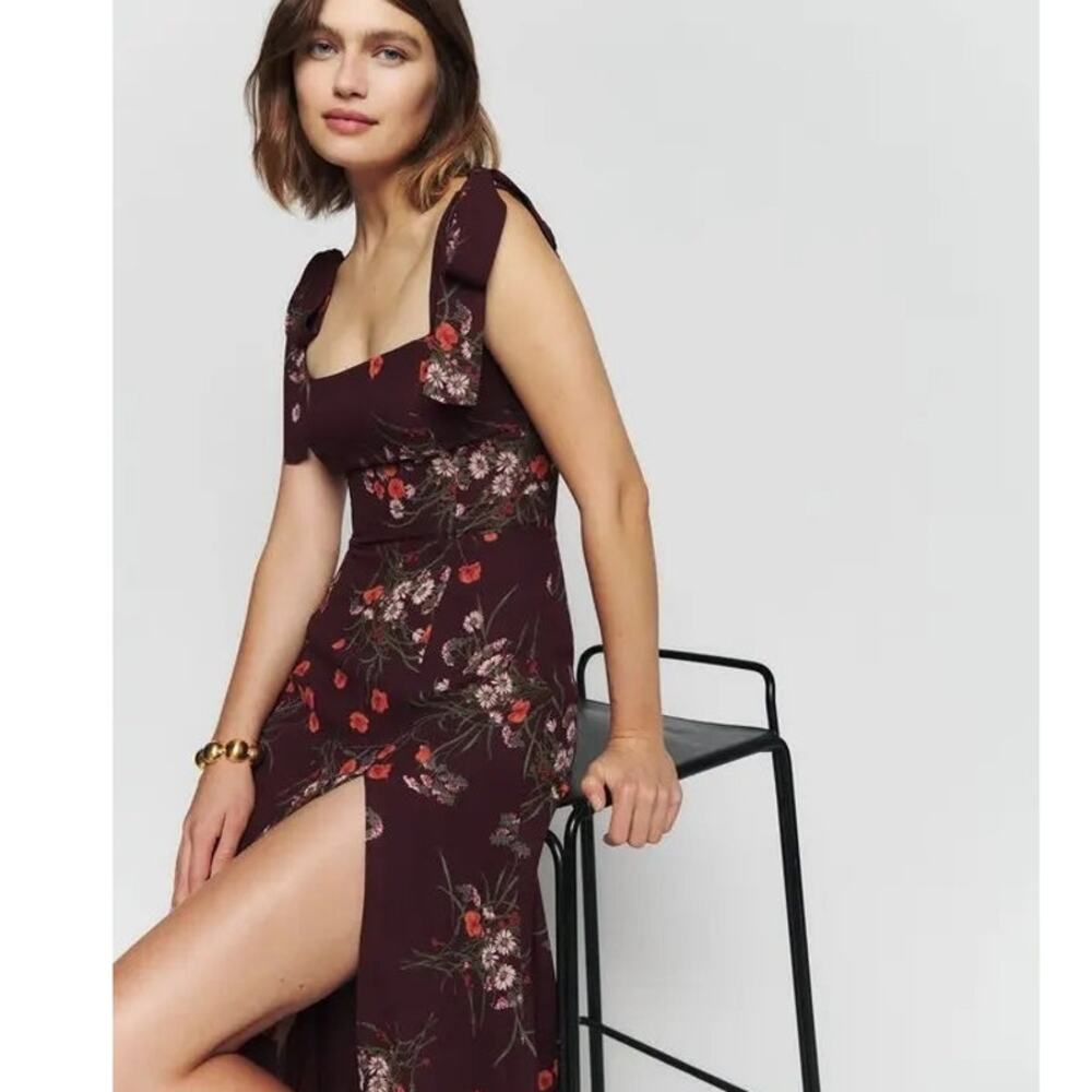Reformation The Twilight Floral Midi Fairy Dress